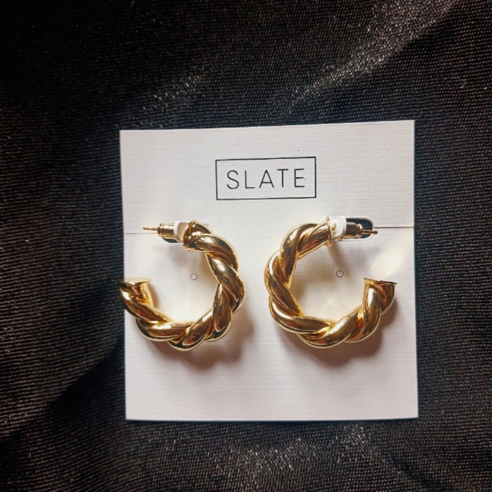 SLATE Large hoops - Picture 2 of 2